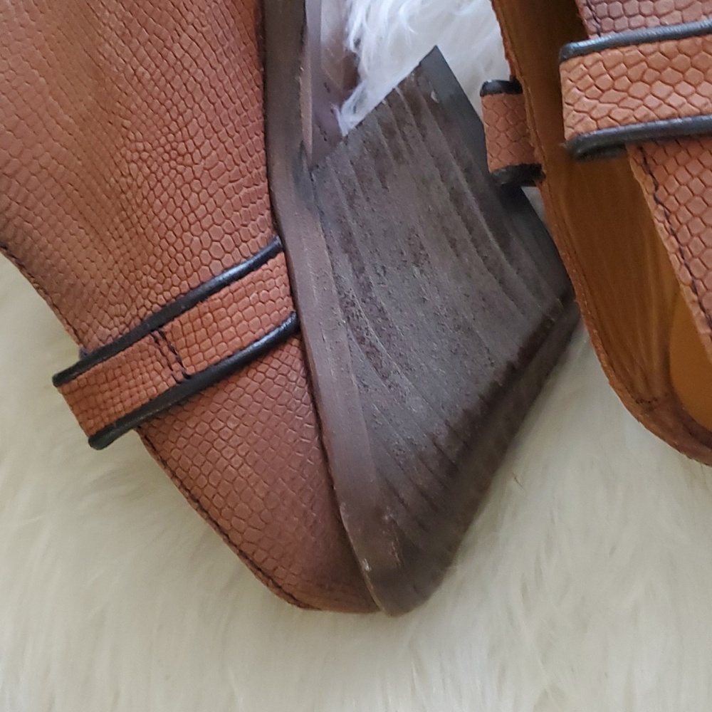 Free people Marfa  brown cowboy  western mule shoe size 6.5 - Picture 9 of 15